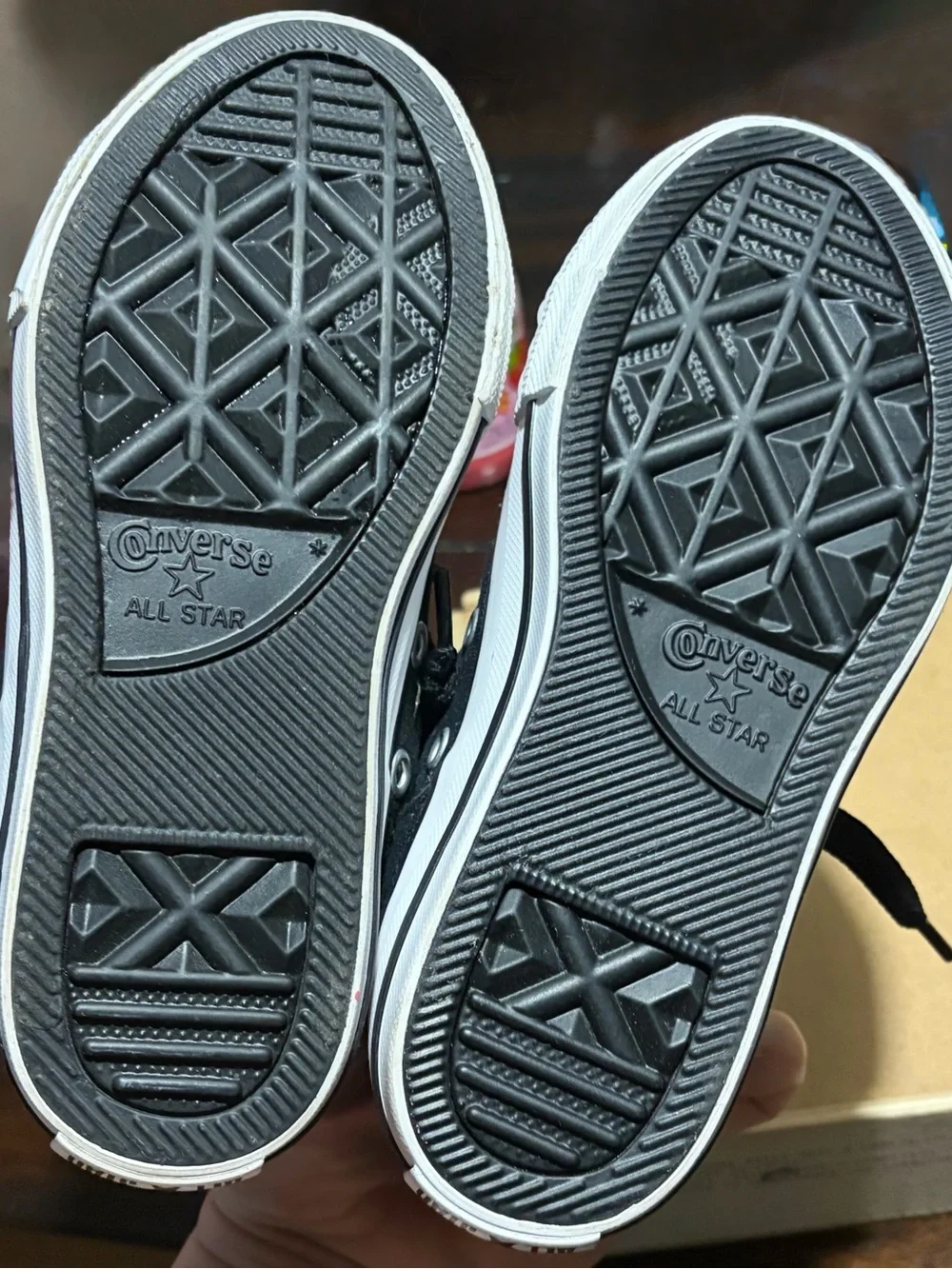 Converse Kids Black & White Low Top Sneakers